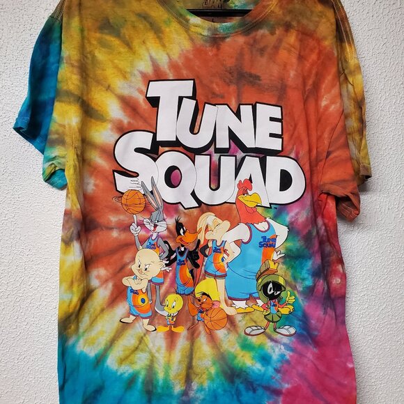 Men's Tune Squad Space Jam Tie Dye T-Shirt Size Large - Picture 1 of 4